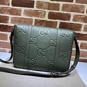 Gucci Jumbo GG Dark Green Medium Messenger Bag 31×24.5×5cm - 5