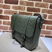 Gucci Jumbo GG Dark Green Medium Messenger Bag 31×24.5×5cm - 3