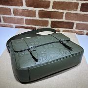 Gucci Jumbo GG Dark Green Medium Messenger Bag 31×24.5×5cm - 4