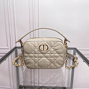 Dior Small Caro Top Handle Camera Bag Beige 19 x 13 x 4.5 cm - 1