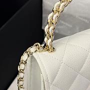 Chanel 23P Flap Bag Mini White 15.5x12x6cm - 4