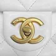 Chanel Flap Bag White Gold 13x20.5x6.5cm - 2