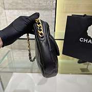 Chanel 19 Hobo Bag Black Lambskin Mixed Metal Hardware 30x21x7.5cm - 4