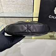 Chanel 19 Hobo Bag Black Lambskin Mixed Metal Hardware 30x21x7.5cm - 3