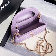 Chanel Kelly Lilac Purple Top Handle Bag 13x19x7cm - 6