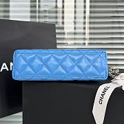 Chanel Kelly Lilac Blue Top Handle Bag 13x19x7cm - 4