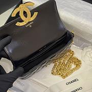 Chanel 23P Flap Bag Black Gold 18x10x3.5cm - 3