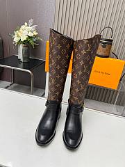 Louis Vuitton LV Monogram Black High Boots - 4