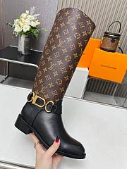 Louis Vuitton LV Monogram Black High Boots - 3