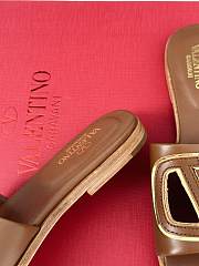 Valentino Garavani Brown Slides - 5