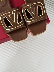 Valentino Garavani Brown Slides - 3