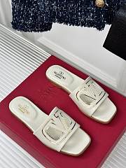 Valentino Garavani White Slides - 1