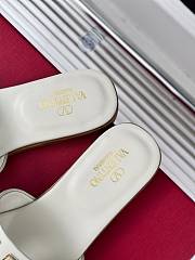 Valentino Garavani White Slides - 5