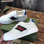 Gucci GG Sneaker With Web White - 1