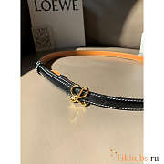 Loewe L Buckle Belt Black 1.5cm - 5