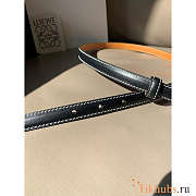 Loewe L Buckle Belt Black 1.5cm - 3