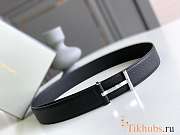 Tom Ford Black Silver Belt - 1