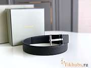 Tom Ford Black Silver Belt - 4