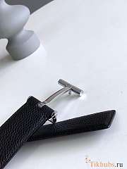 Tom Ford Black Silver Belt - 2