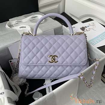 Chanel Coco Handle 92991 Purple Size 28cm