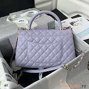 Chanel Coco Handle 92991 Purple Size 28cm - 4