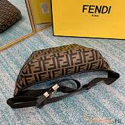 Fendi Belt Bag Embossed Tobacco Black 30x8x17cm - 3