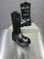 Balenciaga Bulldozer Leather Black Boots - 4