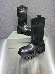 Balenciaga Bulldozer Leather Black Boots - 2