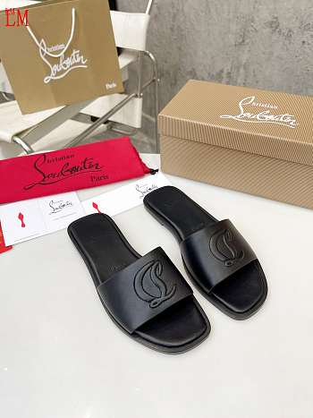 Christian Louboutin Black Mule Slippers