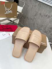 Christian Louboutin Beige Mule Slippers - 3