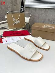 Christian Louboutin White Mule Slippers - 4