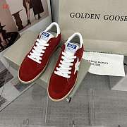 Golden Goose Sneakers Dark Red Suede With White Star - 3