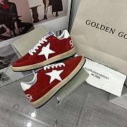 Golden Goose Sneakers Dark Red Suede With White Star - 2