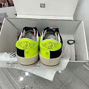 Golden Goose Stardan White Black Pink Yellow Suede Sneaker - 2