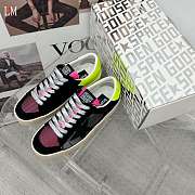 Golden Goose Stardan White Black Pink Yellow Suede Sneaker - 5