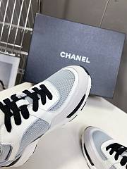 Chanel White Blue Sneaker - 5