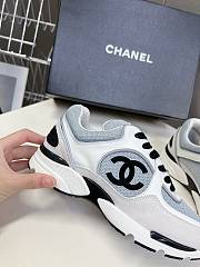 Chanel White Blue Sneaker - 3
