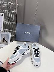 Chanel White Blue Sneaker - 4