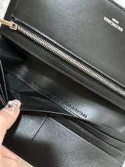 Balenciaga Passport Long Wallet 1 Ticket Black 21x12.4x2cm - 3