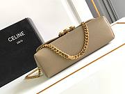 Celine Medium Victoire Bag Calfskin Brown Sepia 25x15x8cm - 6