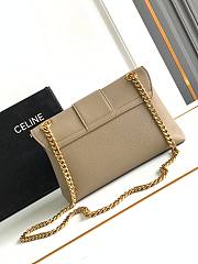 Celine Medium Victoire Bag Calfskin Brown Sepia 25x15x8cm - 5