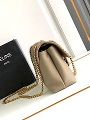 Celine Medium Victoire Bag Calfskin Brown Sepia 25x15x8cm - 4