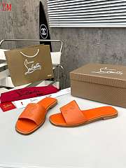 Christian Louboutin Orange Mule Slippers - 2