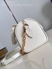 Louis Vuitton LV Speedy White Purple Bag 20cm - 5