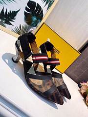 Fendi Black Colibri Slingback Pump 5cm - 1