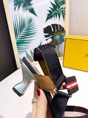 Fendi Black Colibri Slingback Pump 5cm - 5