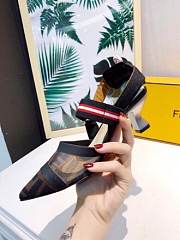 Fendi Black Colibri Slingback Pump 5cm - 3