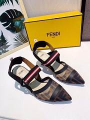 Fendi Black Colibri Slingback Pump 5cm - 2