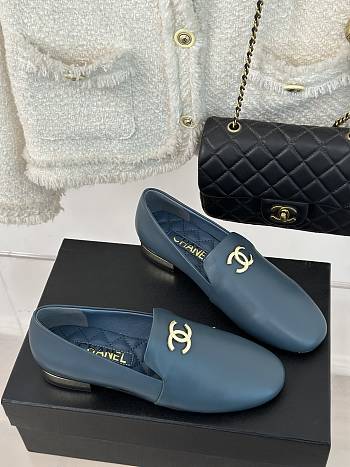 Chanel Blue Loafer