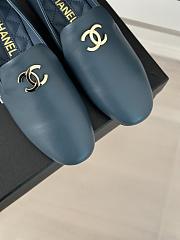 Chanel Blue Loafer - 4